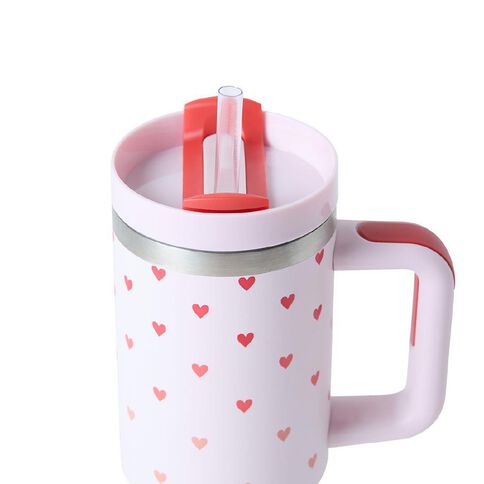 Seymours Stainless Steel Versa Cup with Straw Printed Assorted