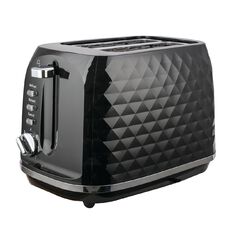 Living & Co Diamond Toaster 2 Slice Black