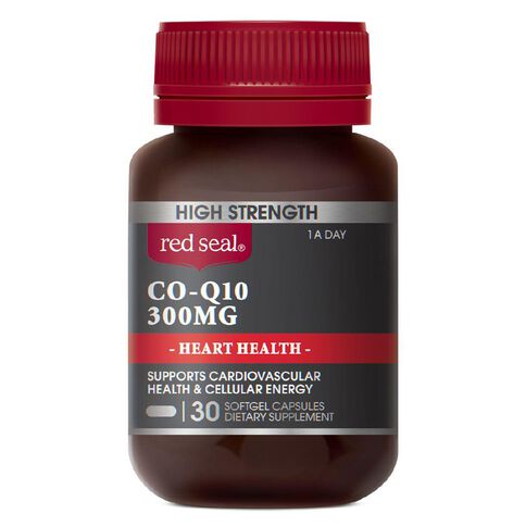Red Seal High Strength CoQ10 300mg 30's
