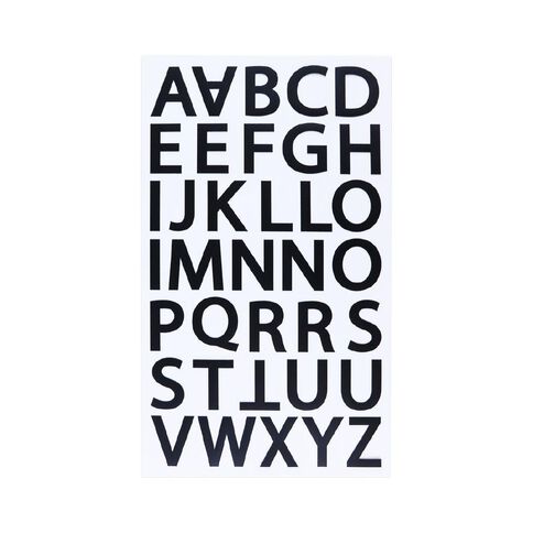 Uniti Alpha Stickers Black
