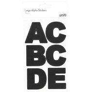 Uniti Alphabet Stickers Extra Large Black