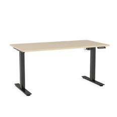 Agile Electric Height Adjustable Desk 1500 Nordic Maple/Black