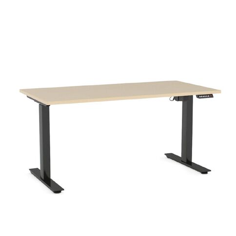 Agile Electric Height Adjustable Desk 1500 Nordic Maple/Black