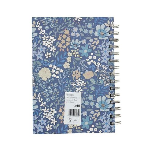 Uniti Blossom Spiral Notebook Floral
