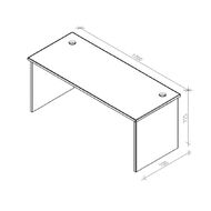 Zealand Desk 1700 x 700 Coronet Beech
