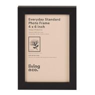 Living & Co Everyday Standard Photo Frame Black 4in x 6in