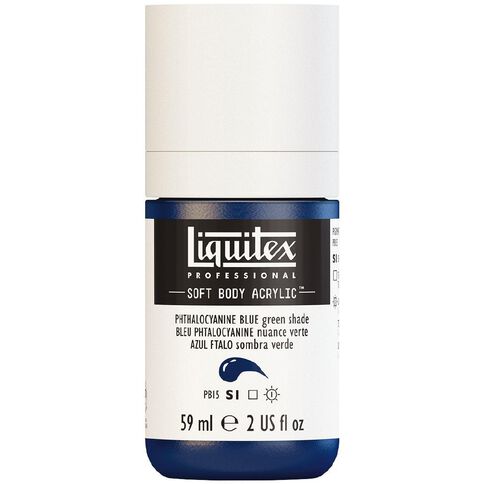 Liquitex Soft Body Acrylic 59ml Phthalo Blue Green Shade S1