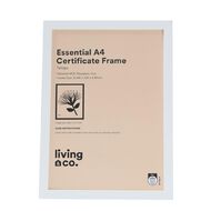 Living & Co Essential Certificate Frame A4 White