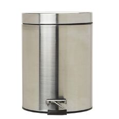 Living & Co Pedal Bin Stainless Steel Silver 5L
