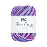 Birch Cotton Print 4Ply Worsted 100% Cotton 65G Orchid Bloom