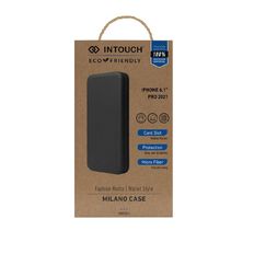 INTOUCH iPhone 13 Pro Milano Wallet Case Black