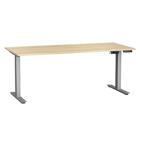 Agile Electric Height Adjustable Desk 1800 Atlantic Oak/White