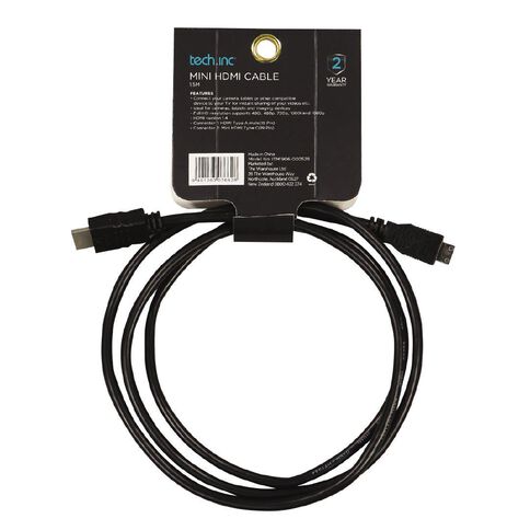 Tech.Inc Mini HDMI Cable 1.5M