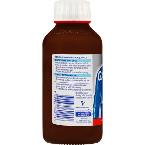 Gaviscon Liquid Antacid Extra Strength Peppermint 300ml