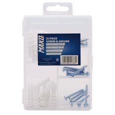 Mako Screws And Anchors 32 Piece