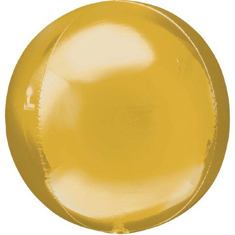 Anagram Ombre Gold Foil Balloon Orbz 15in Gold