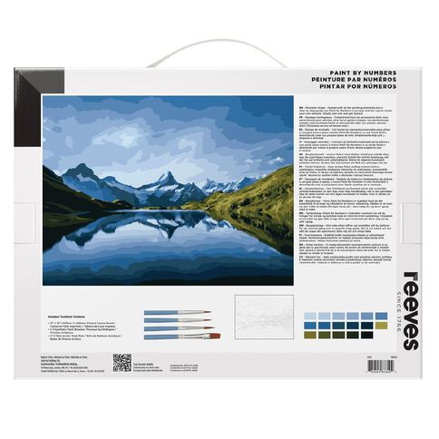 Reeves Paint By Numbers Mountain Scape 12 x 16 inch