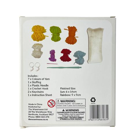 Uniti Craft Adults Crochet Kit Key Ring Sunshine
