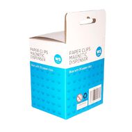 WS Paperclip Dispenser Magnetic 30 Pack Blue Mid