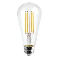 Edapt LED E27 Pear Light Bulb ST64 8W Warm White