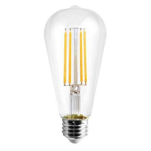 Edapt LED E27 Pear Light Bulb ST64 8W Warm White