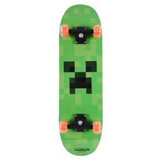 Minecraft Skateboard with Light Up Wheels 28 inch