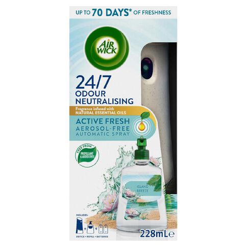 Air Wick Active Fresh Automatic Spray Island Breeze Starter Kit 228ml
