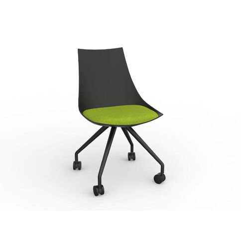 Luna Chair Black Avacado Green Mid