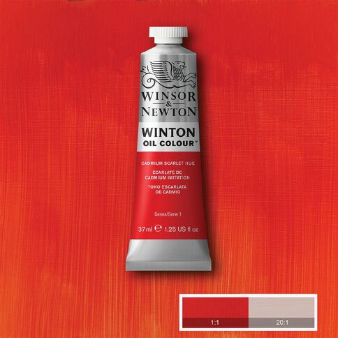 Winsor & Newton Winton Oil Cad Scarlet Hue 37ml