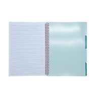 Uniti Clubhouse Softcover Notebook With Dividers A4 Pink