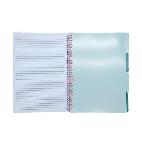 Uniti Clubhouse Softcover Notebook With Dividers A4 Pink