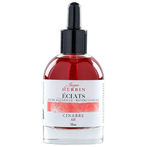 Jacques Herbin Eclats Watercolour Ink 125 Vermilion 50ml