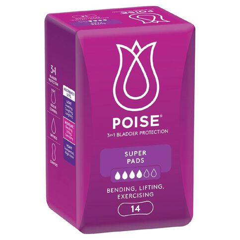 Poise Super Pads 14 Pack