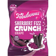 RJ's Fabulicious Grape Sherbert Fizz Crunch 180g