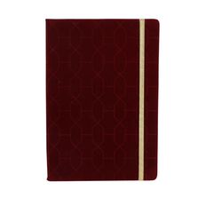 Uniti Adults Cherry Red A5 Flock Notebook Uniti Adults Cherry Red A5 Flock Notebook