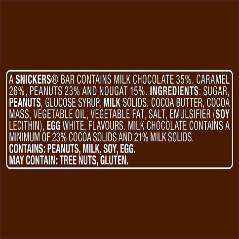 Snickers Chocolate Fun Size Bag 180g