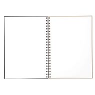 Uniti Visual Diary Spiral 110gsm 60 Sheet Black A4