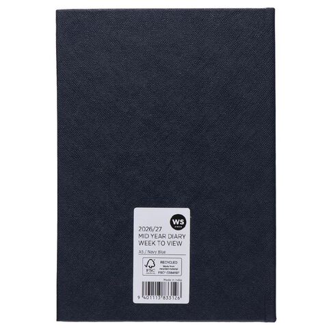 WS Mid Year Diary Navy Week To View A5 26-27
