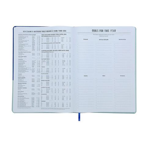 WS 2026 Diary Week To View Wave Multi-Coloured