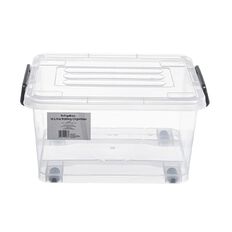 Living & Co Rolling Organiser 13L Clear