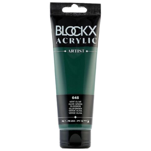 BLOCKX Acrylic Tube Olive Green 120ml