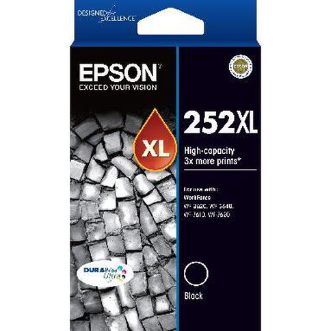 Epson Ink 252XL Black (1100 Pages)