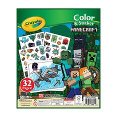 Crayola Color & Sticker Book Minecraft