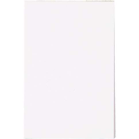 WS Unruled Scribble Pad 100 Sheets 152mm x 100mm White