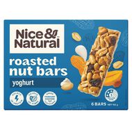 Nice & Natural Roasted Nut Bar Peanut Yoghurt 192g 6 Pack