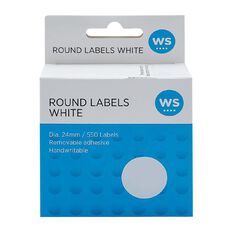 WS Dispenser Dot Handwritable 550 Labels 24mm Diameter