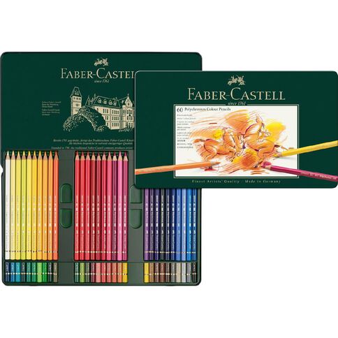 Faber-Castell Polychromos Colour Pencils Tin of 60