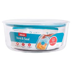 Decor Vent & Seal Glass Round Clear 750ml
