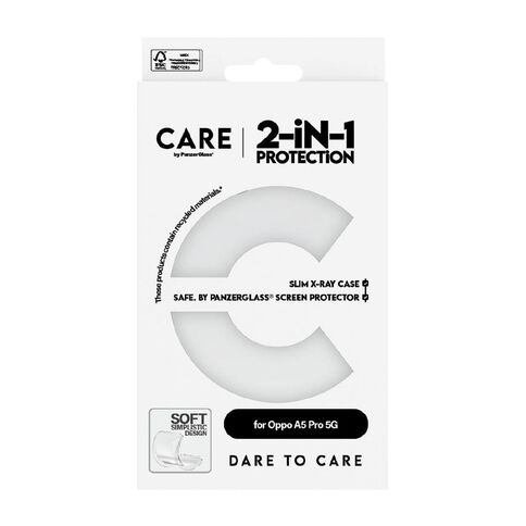 PanzerGlass CARE 2-in-1 Screen Protection Bundle For Oppo A5 Pro 5G