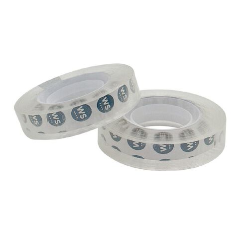 WS Office Tape 12mm x 33m Clear 2 Pack
